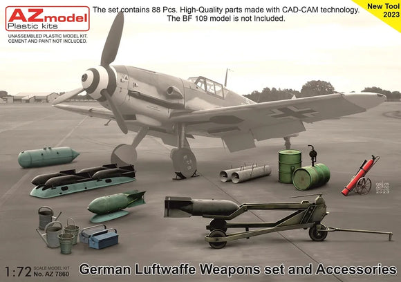 AZ Model German Luftwaffe Weapons set and Accessories AZ7860-1/72