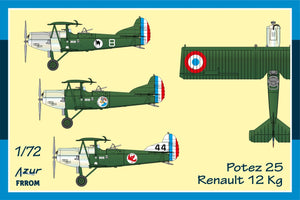 AZUR Frrom Potez 25 Renault 12 Kg FR0053 -1/72