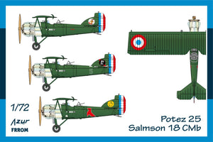 AZUR Frrom Potez 25 Salmson 18 CMb FR0054-1/72