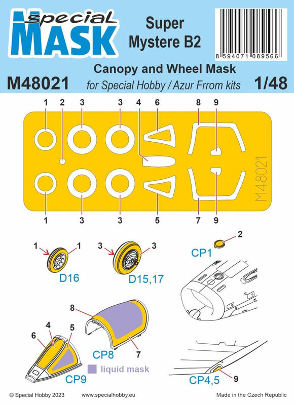 Special Hobby Super Mystere SMB-2 MASK M48021-1/48