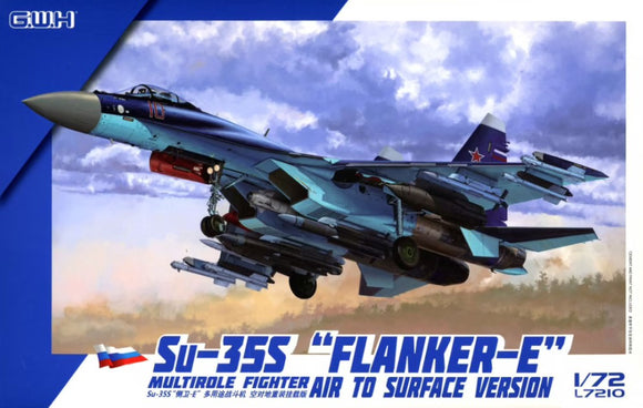 GWH Su-35S Flanker E Multirole Fighter Air to surface version L7210-1/72