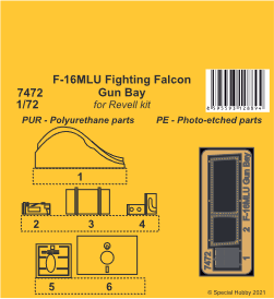 CMK F-16 MLU Gun Bay 7472-1/72